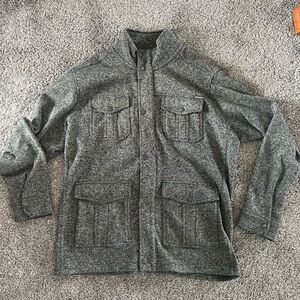 Vintage Eddie Bauer Men's Gray Sweater